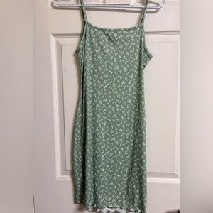 See You Monday Sage Floral Midi Dress